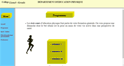 Desktop Screenshot of educationphysique.clg.qc.ca