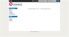 Desktop Screenshot of depinfo.clg.qc.ca